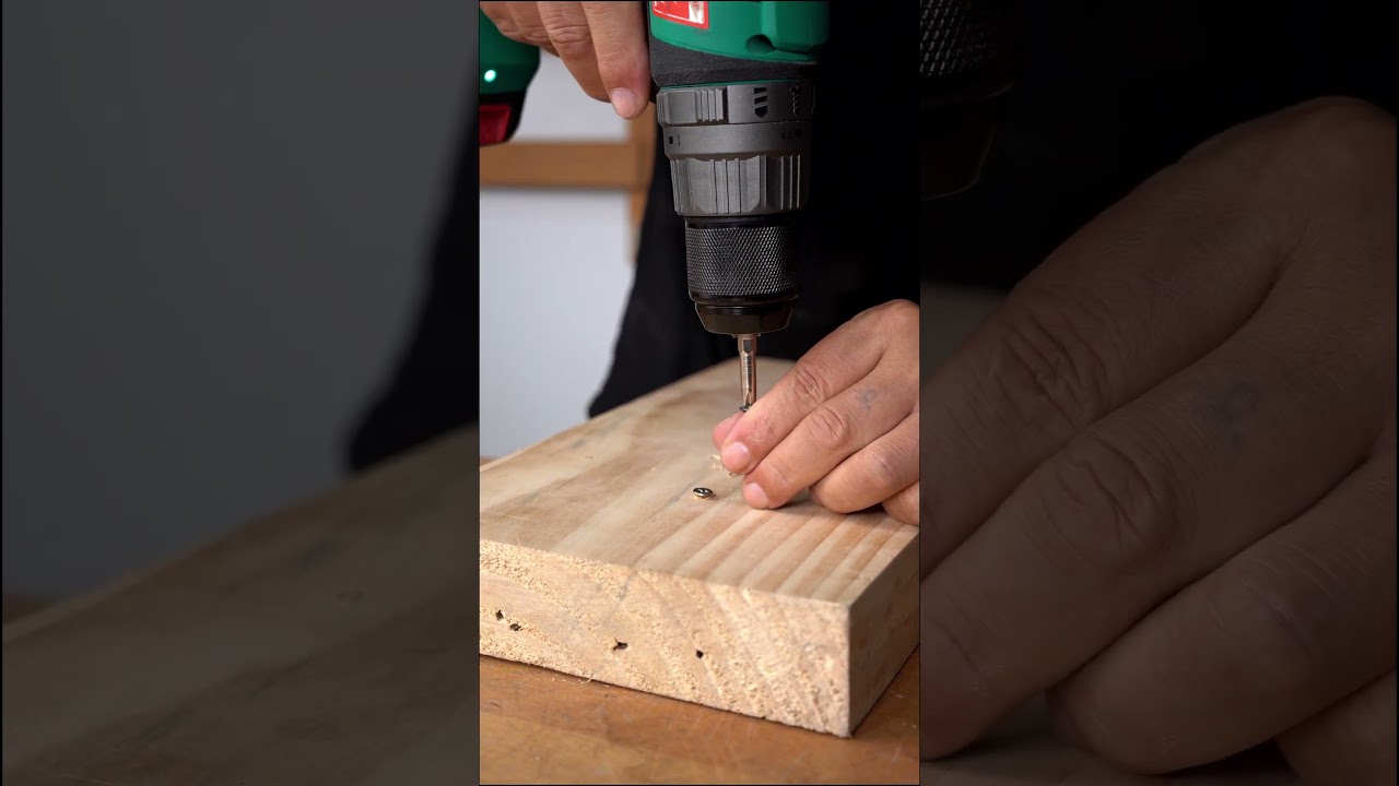 Brushless Drill Test: Holes & Screws in Action 🔧⚡ 