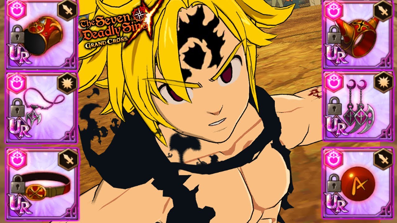 1 MILHÃO DE DANO! MELIODAS NO PVP ELITE COM EQUIPAMENTO UR - The Seven Deadly Sins Grand Cross