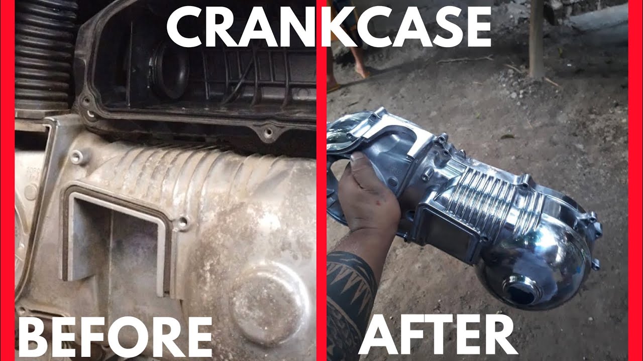 NMAX CRANKCASE BUFFING (MIRROR FINISH)