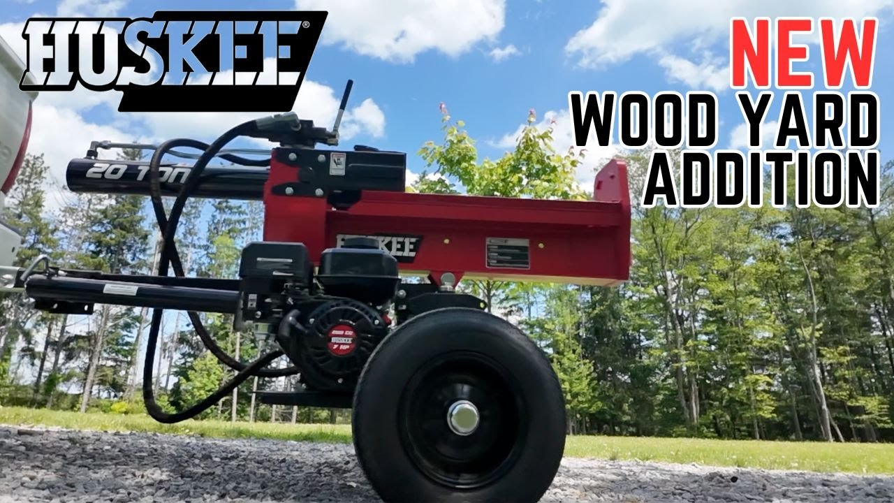 Ultimate 20 Ton Huskee Wood Splitter Review & Demo