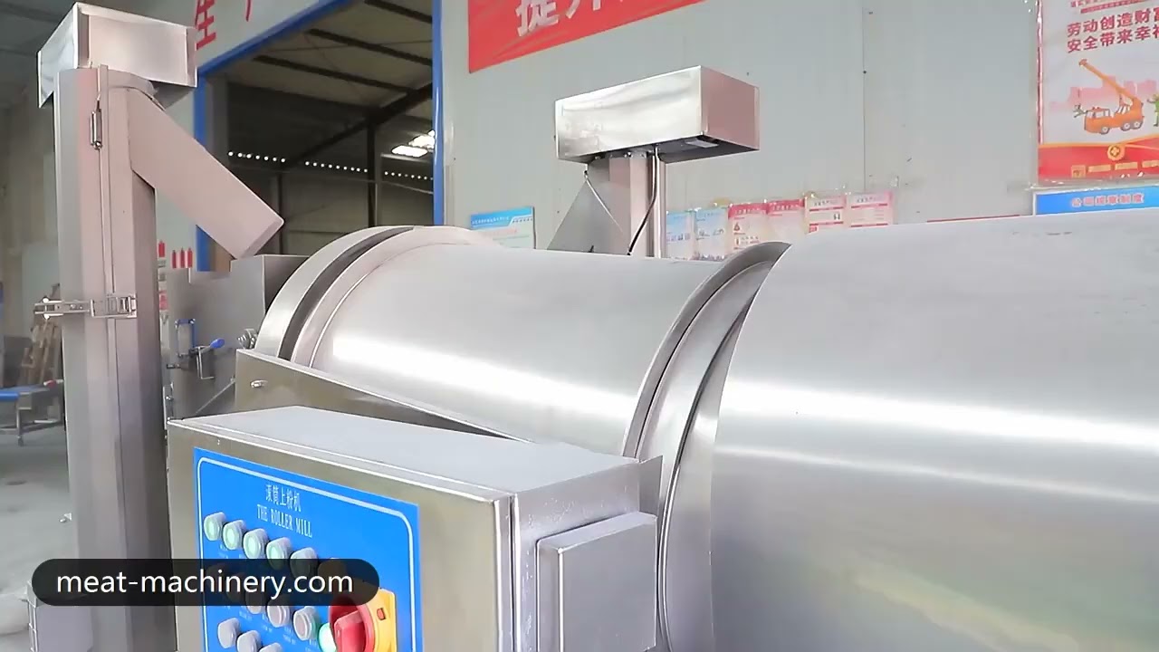 Drum Type Food Breading Coating Machine Working Video
