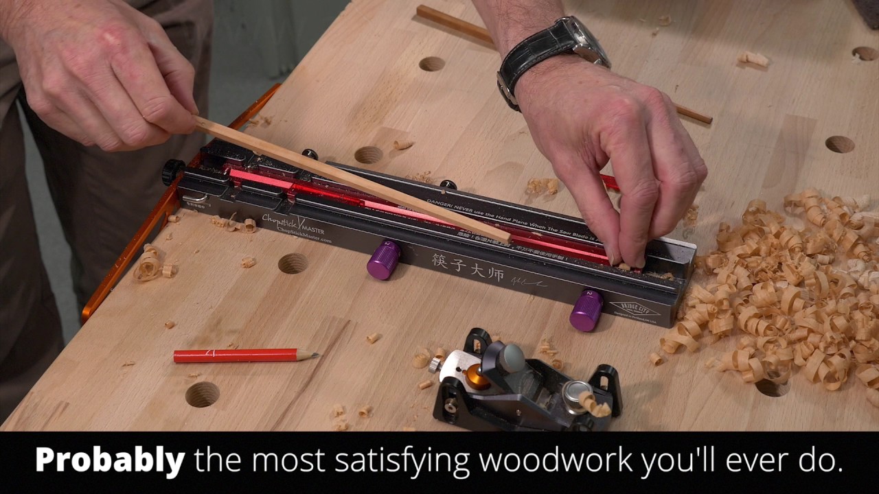 Making chopsticks with the Chopstick Master