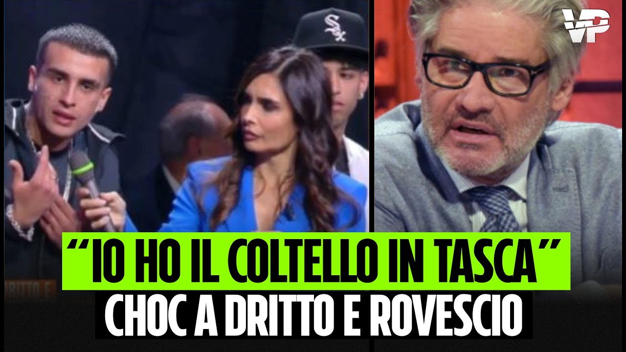 &ldquo;Io ho il coltello in tasca&rdquo;. Choc a Dritto e rovescio, Paolo Del Debbio e studio gelati