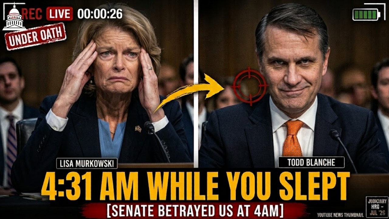 Murkowski and Collins Warned You About Epstein &mdash; One Vote at 4AM Put Him in Charge of the DOJ