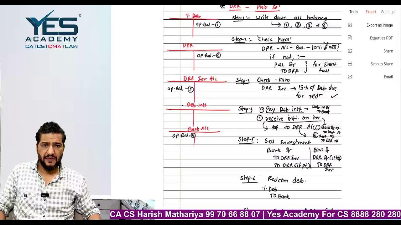 Debentures L7 - CAFM FAST TRACK REVISION 7 | JUNE 26 EXAMS | BY CA CS HARISH MATHARIYA