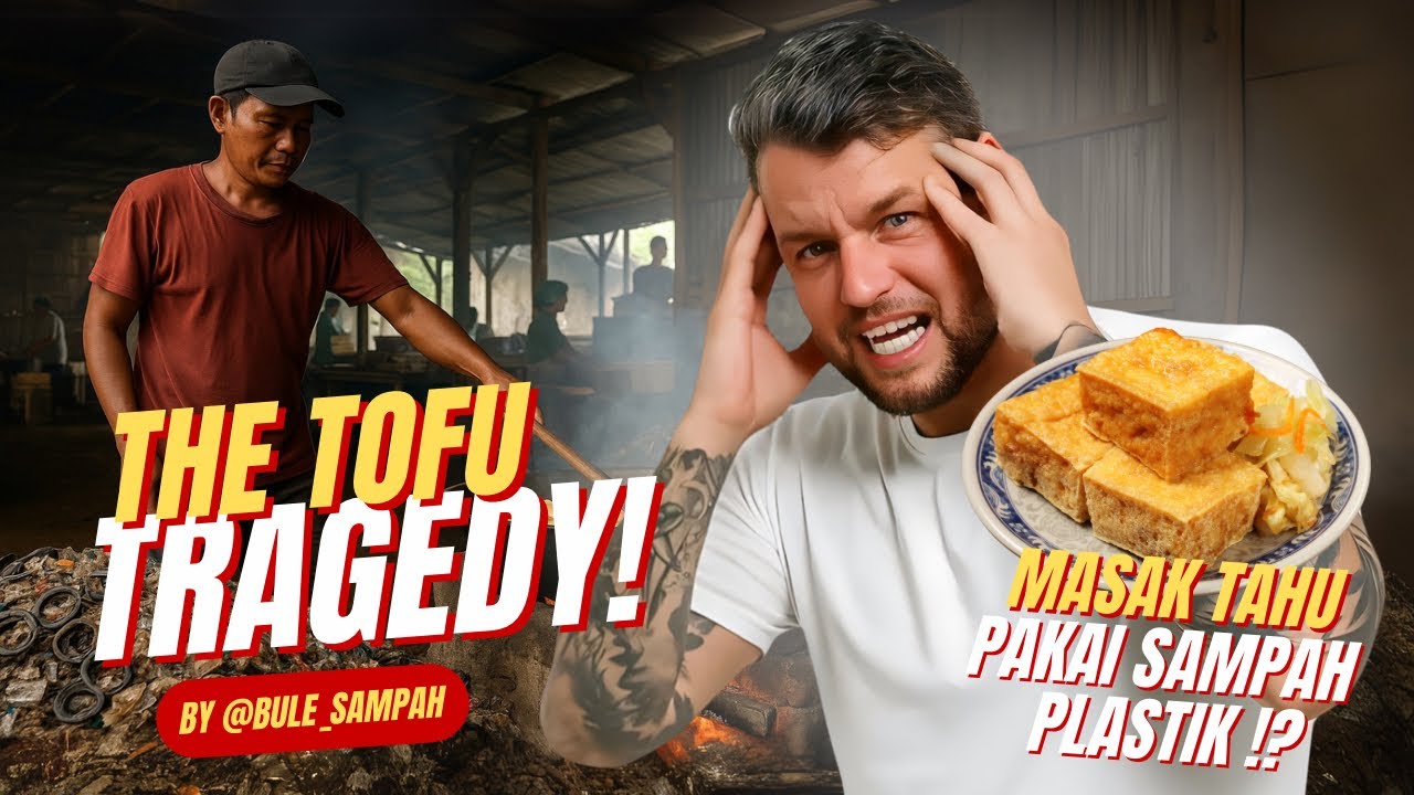 KAMU SUKA MAKAN TAHU!? APA GAK TAKUT BERACUN!? | BULE SAMPAH #sampahplastik #bakarsampah #pabriktahu
