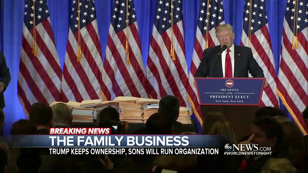 Office of Government Ethics: Trump&rsquo;s Plan to Turn His Businesses Over to Sons &lsquo;Wholly Inadequate&rsquo;
