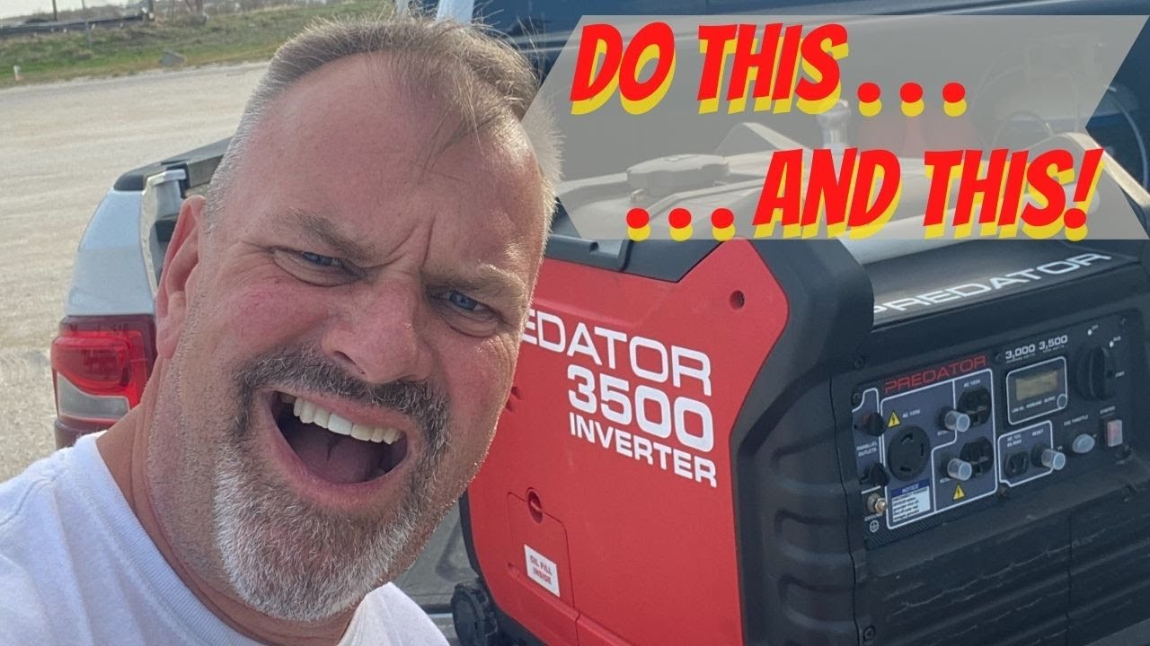 Predator 3500 Inverter Generator Oil Change and Air Filter Cleaning