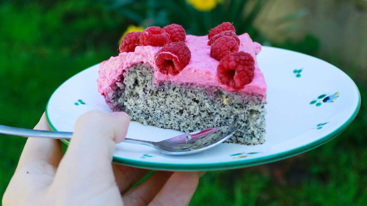 Vegane Himbeer-Mohn-Torte – Himmliches Rezept – Lecker Lecker #52