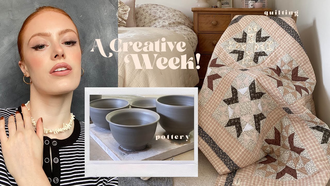 A CREATIVE WEEK | Quilting, pottery & shopping | MsRosieBea