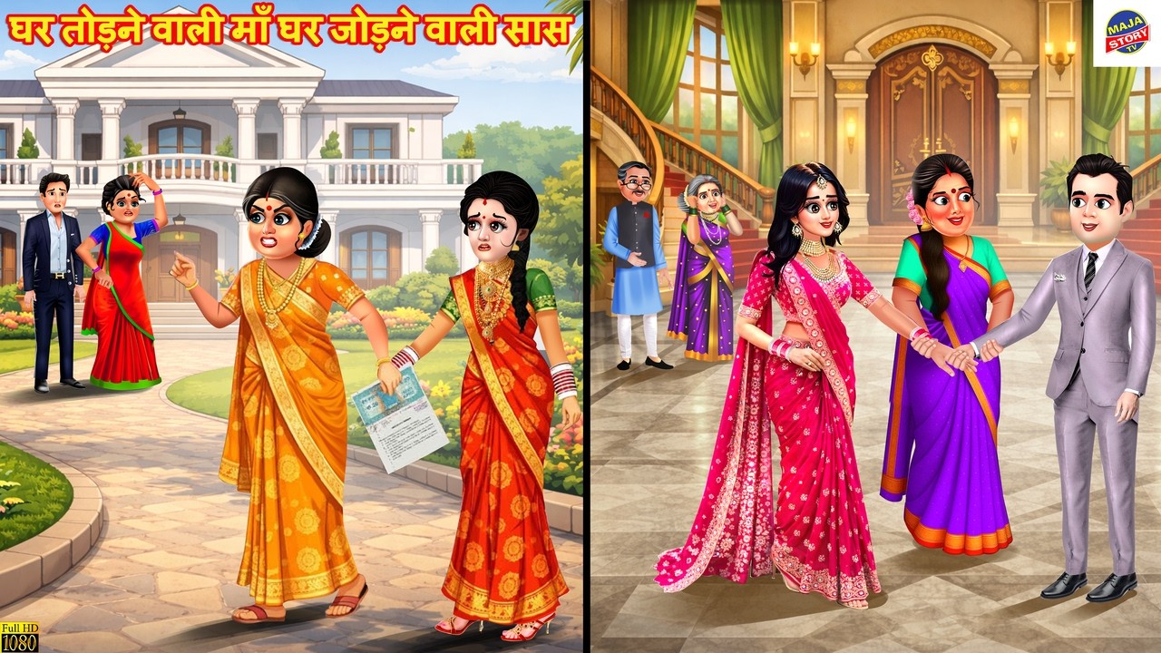 घर तोड़ने वाली माँ घर जोड़ने वाली सास | Hindi Kahani | Moral Stories | Cartoon Video | Story |Kahaniya