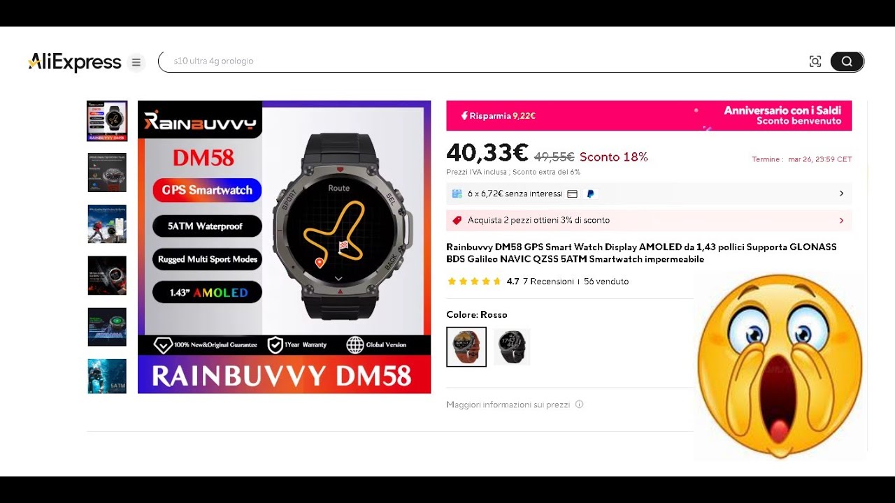 MEGA SCONTI 80% Su Smartwatch Premium Fino Al 26 Marzo!