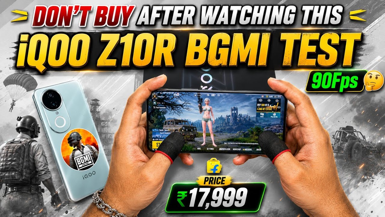 iqoo Z10r 5g Bgmi Test in 2026 😱 Buy or Not ?
