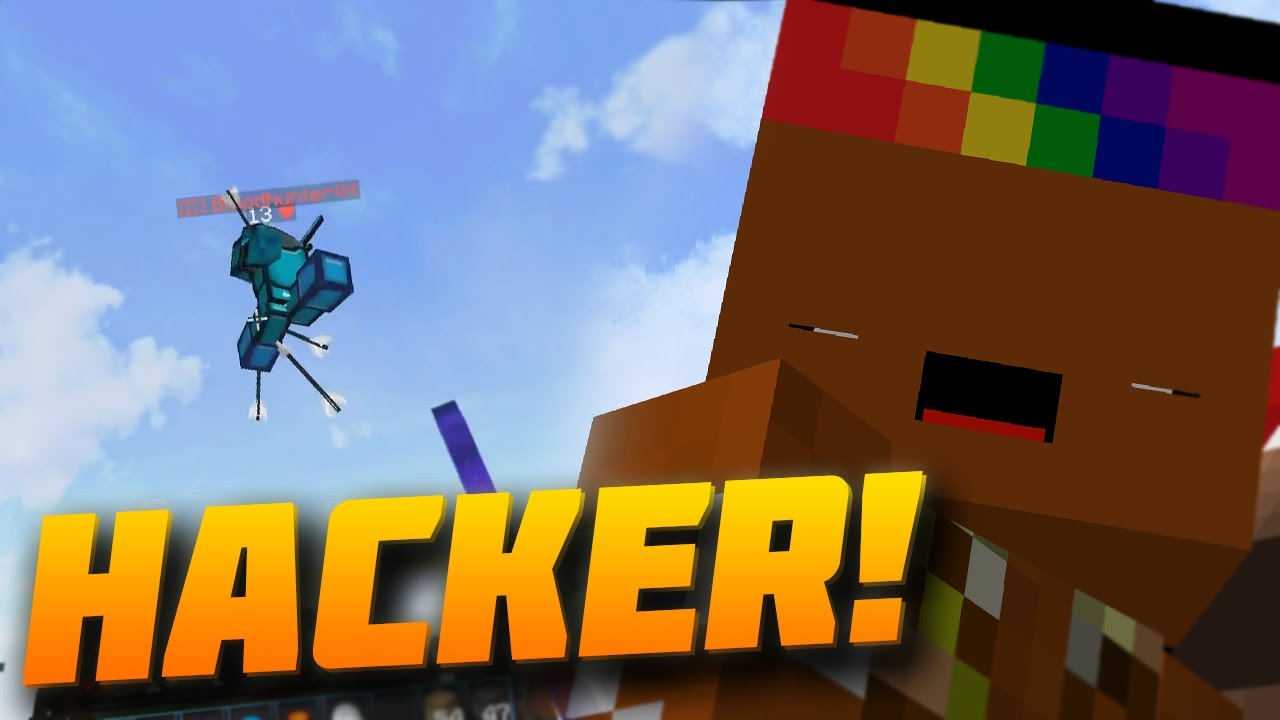 FLY HACKER AND 2 TRUMPS 2 TIMES!? Minecraft` MEGA SKYWARS! w/Preston & Landon