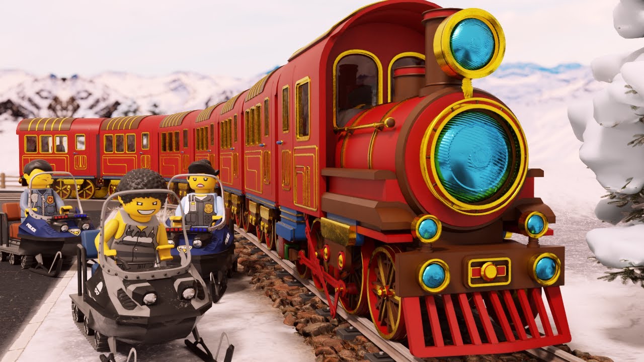 🚨 POLICE VS THIEF Cartoon - Train Videos for Kids - Choo choo train kids videos