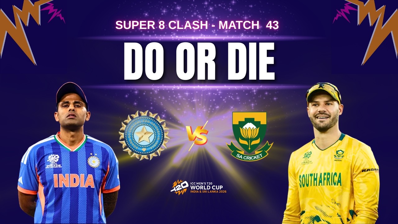 2024 FINAL REMATCH | IND vs SA - T20 World Cup 2026 | Super 8 Match 43