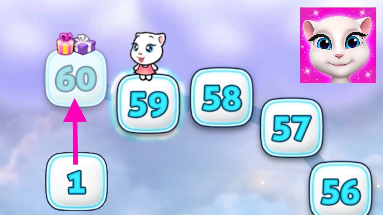 My Talking Angela Levels 1-60 | Walkthrough - Gameplay, Android Mobile