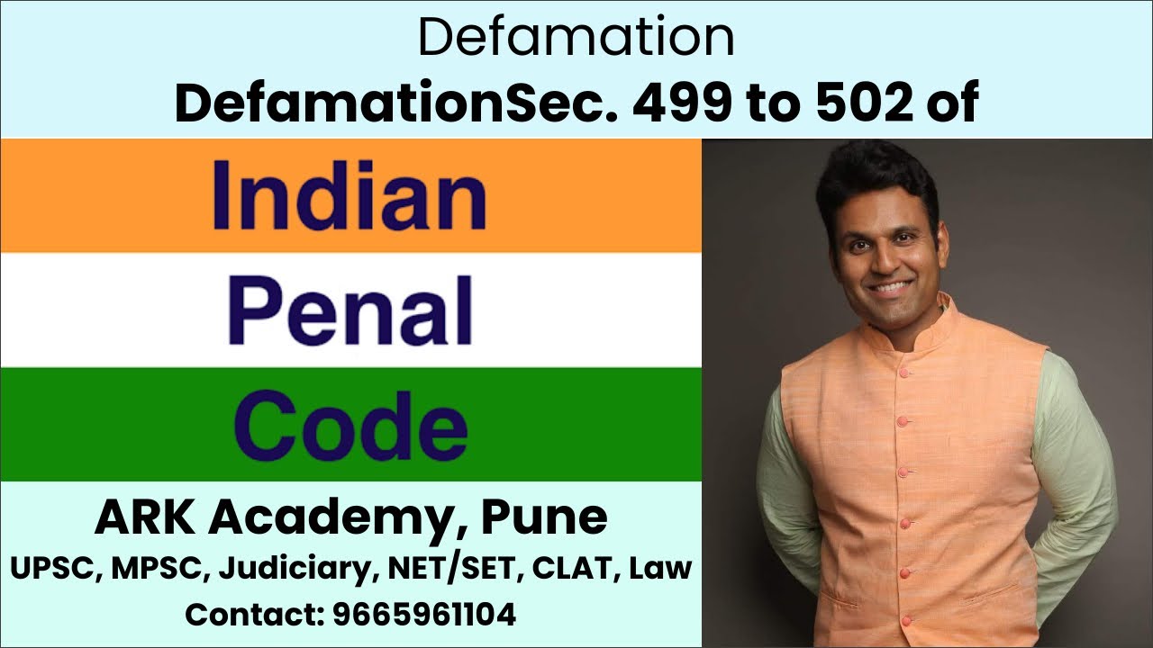 Defamation S. 499 to 502 #ipc #judiciary #law #mpsc #upsc #jmfc | Explained by Aditya Kedari