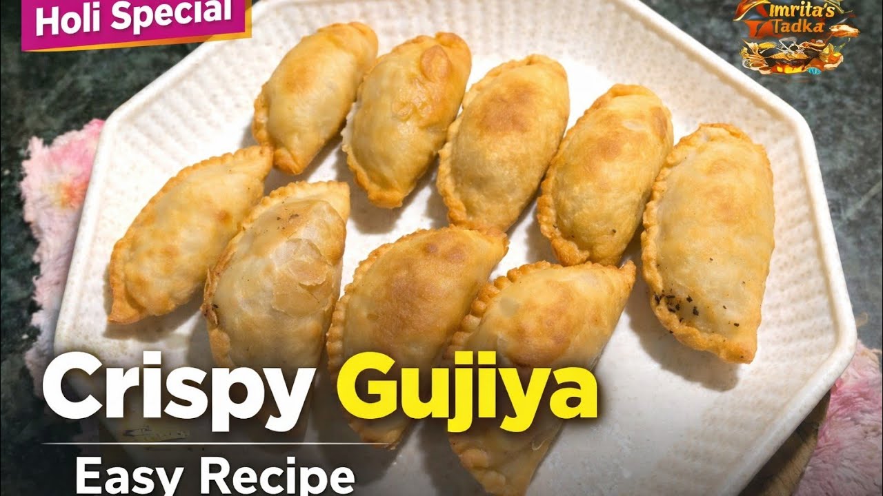Crispy & Sweet Gujiya Recipe | Perfect Holi Special Traditional Gujiya 🤩🤩✨