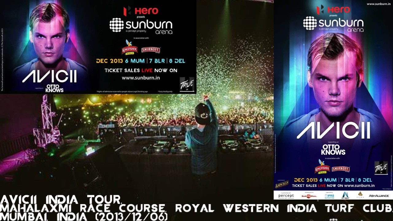 Avicii @ India Tour, Mahalaxmi Race Course, Mumbai, India (2013/12/06)