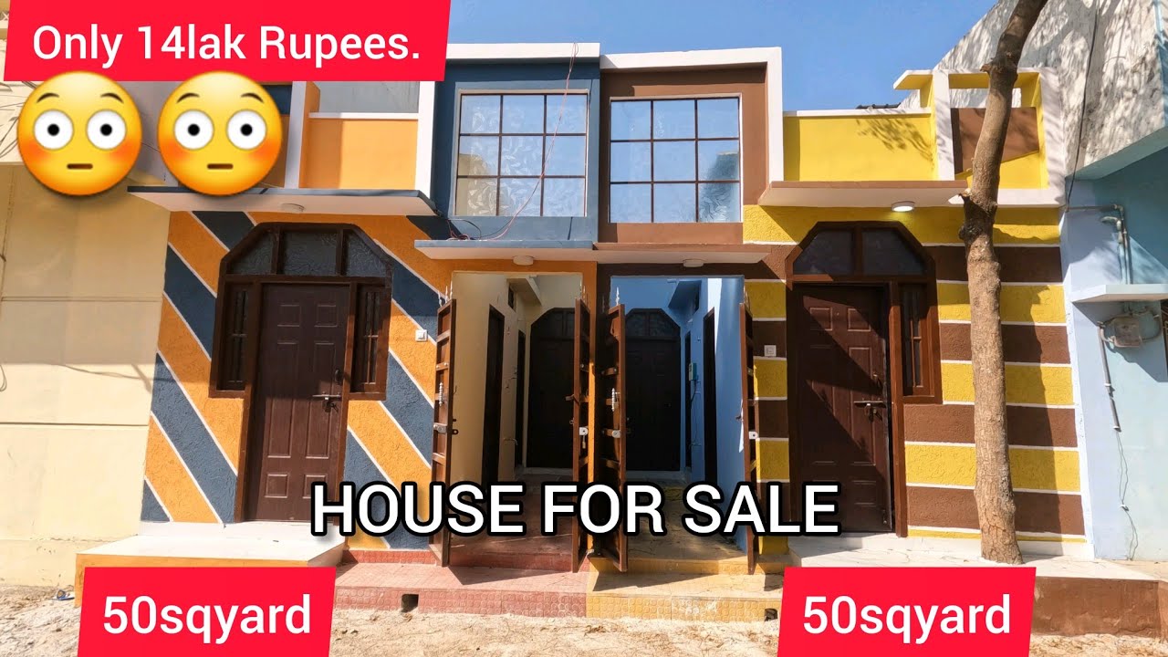 50 SQ YARD. HOUSE FOR SALE REJISTERED LOW BUDGET  2.HOUSE BISMILLAH COLONY.