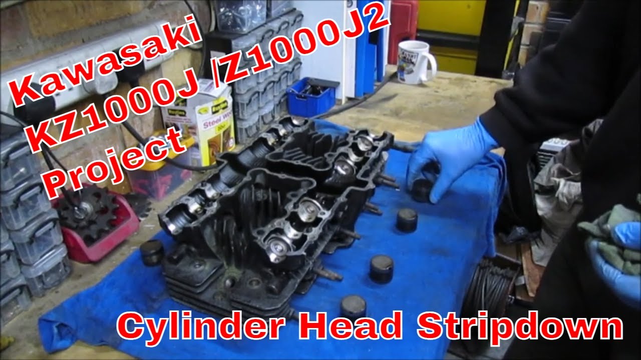 Kawasaki KZ1000J /Z1000J2 Project - Cylinder Head Stripdown - Part 13