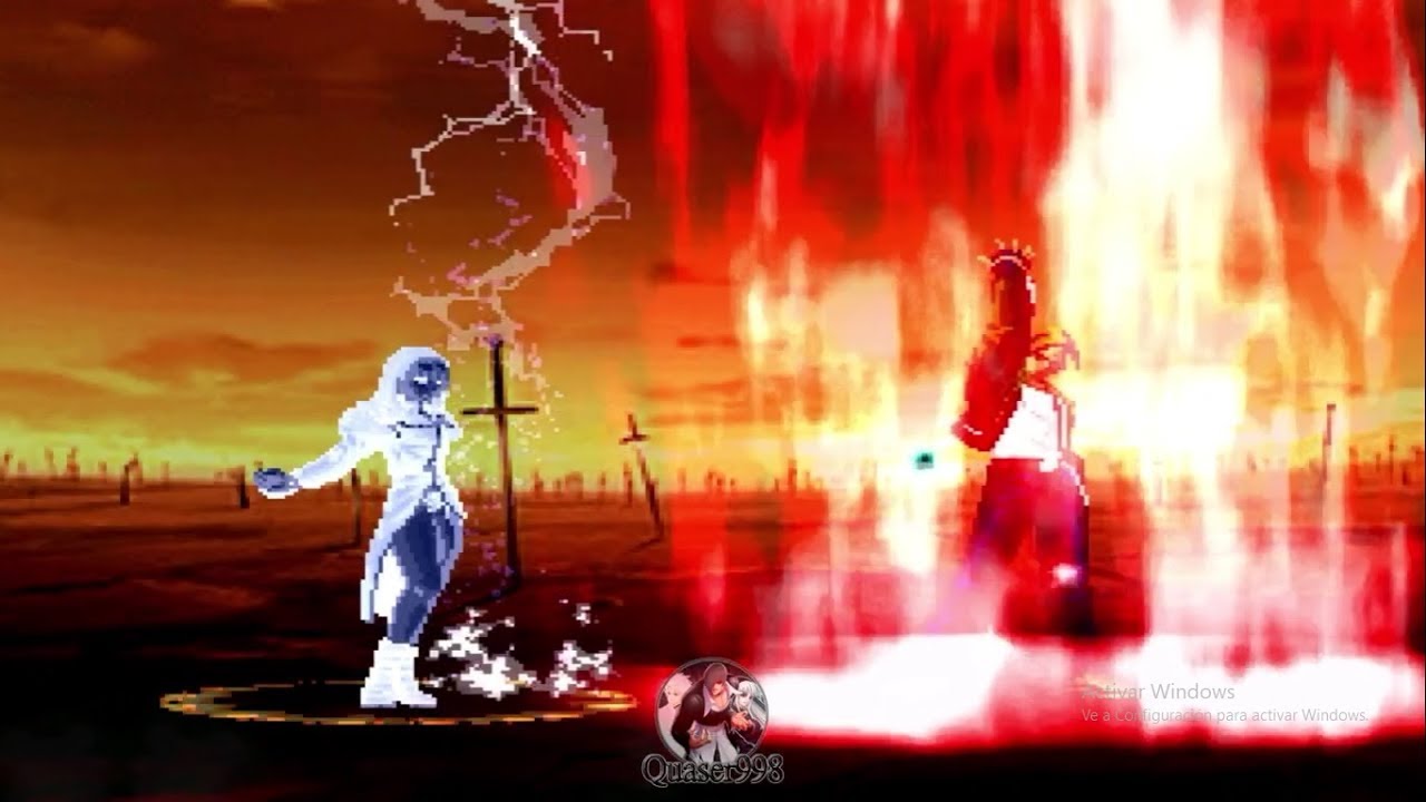 KOF MUGEN Quaser Team vs Orochi Nathan Team (Revancha)