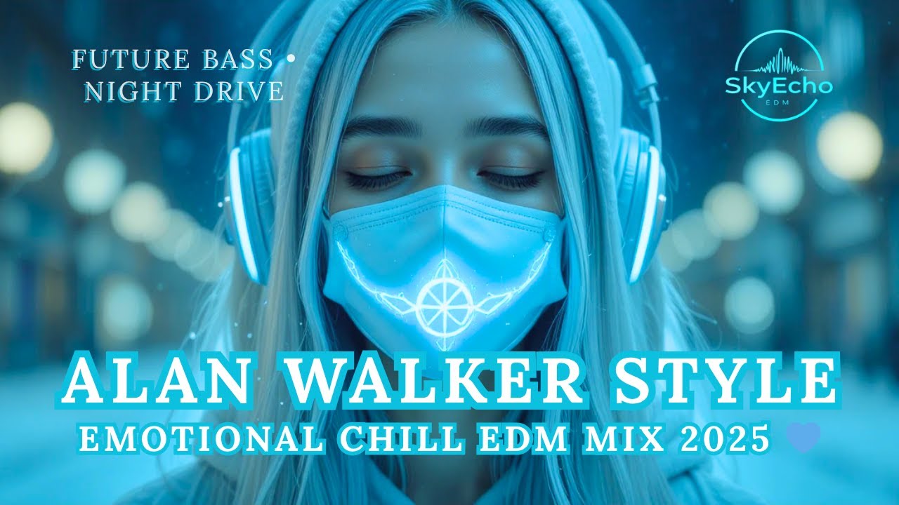 🎧 Alan Walker Style x SkyEcho - EDM Emotional Chill EDM Mix 2025 💙  Future Bass • Night Drive