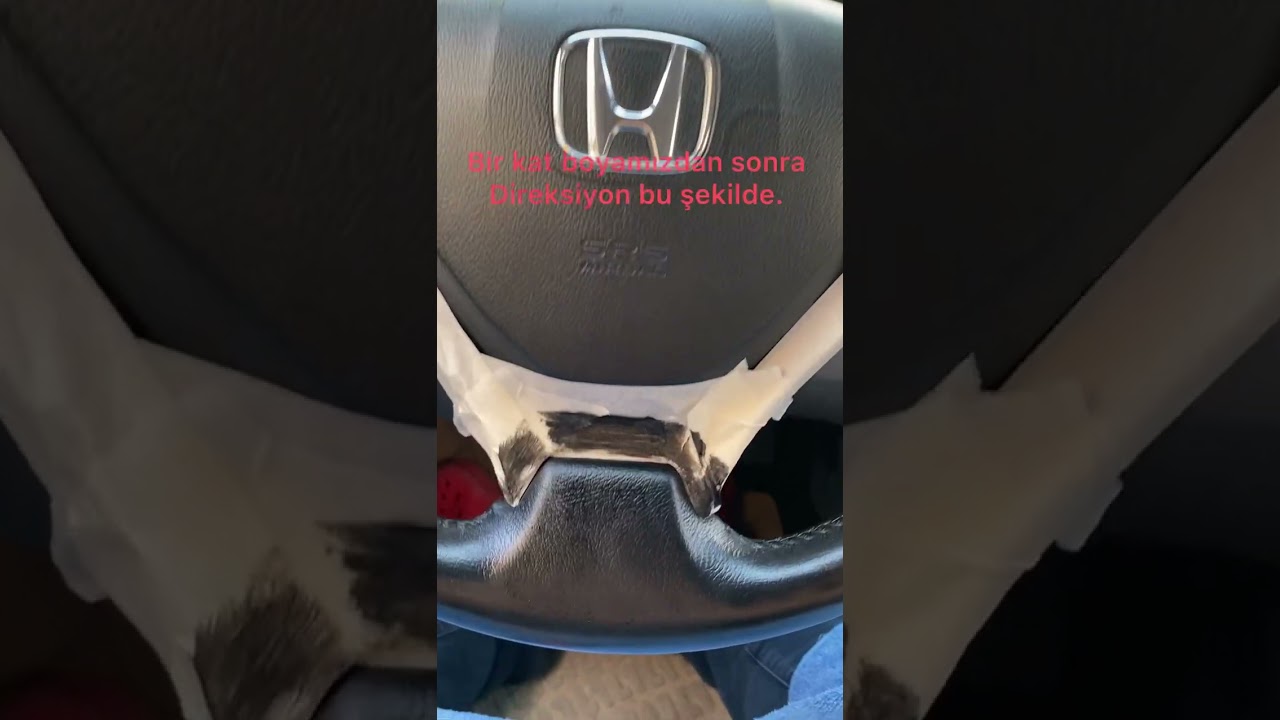 DİREKSİYON BOYAMA DERBY DİREKSİYON BOYASI Kendin yap! ( Honda civic ) #reklamdeğildir 