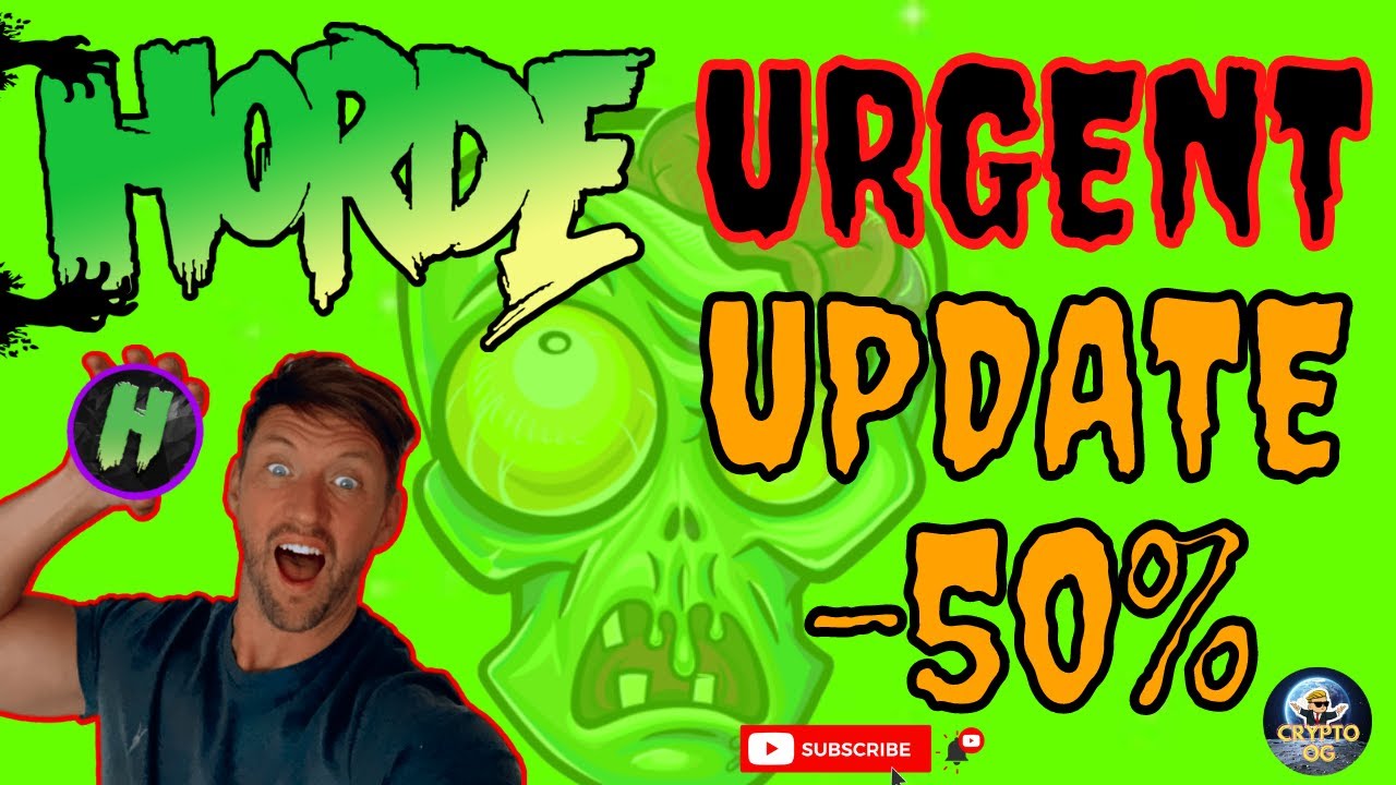 HORDE UPDATE | INVESTORS MUST WATCH -50% IS THE START