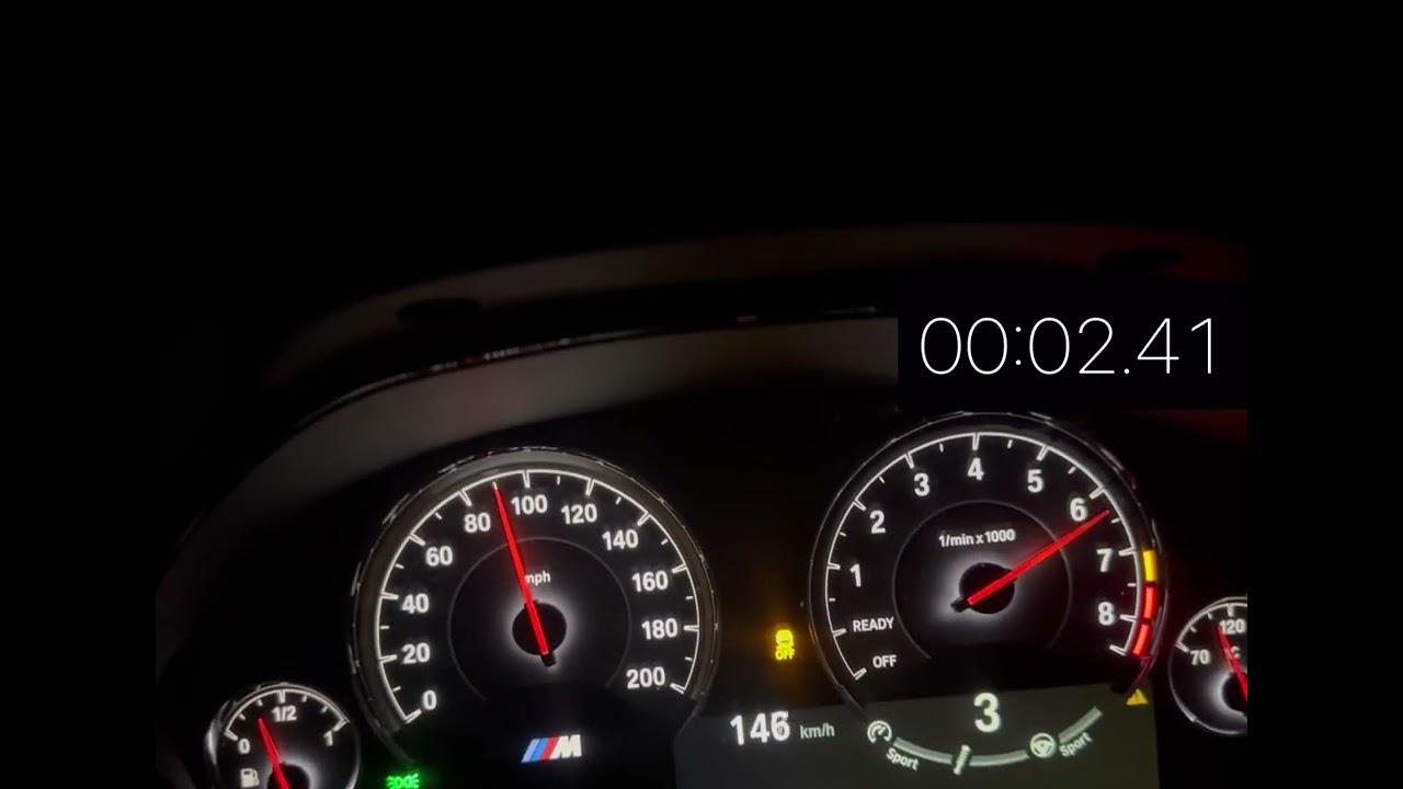 BMW F80 M3 Acceleration 100-200 Manual Transmission 6MT Stage 2 560BHP