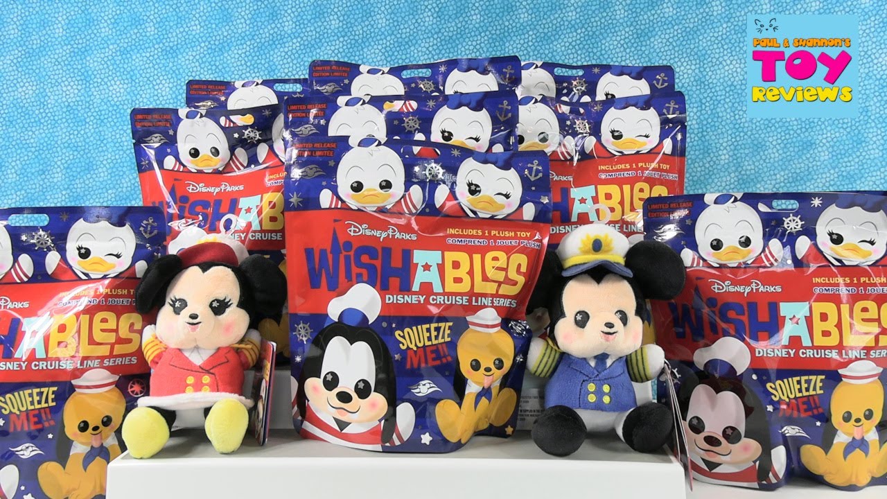 Disney Parks Wishables Disney Cruise Line Series Blind Bag Plush Opening | PSToyReviews