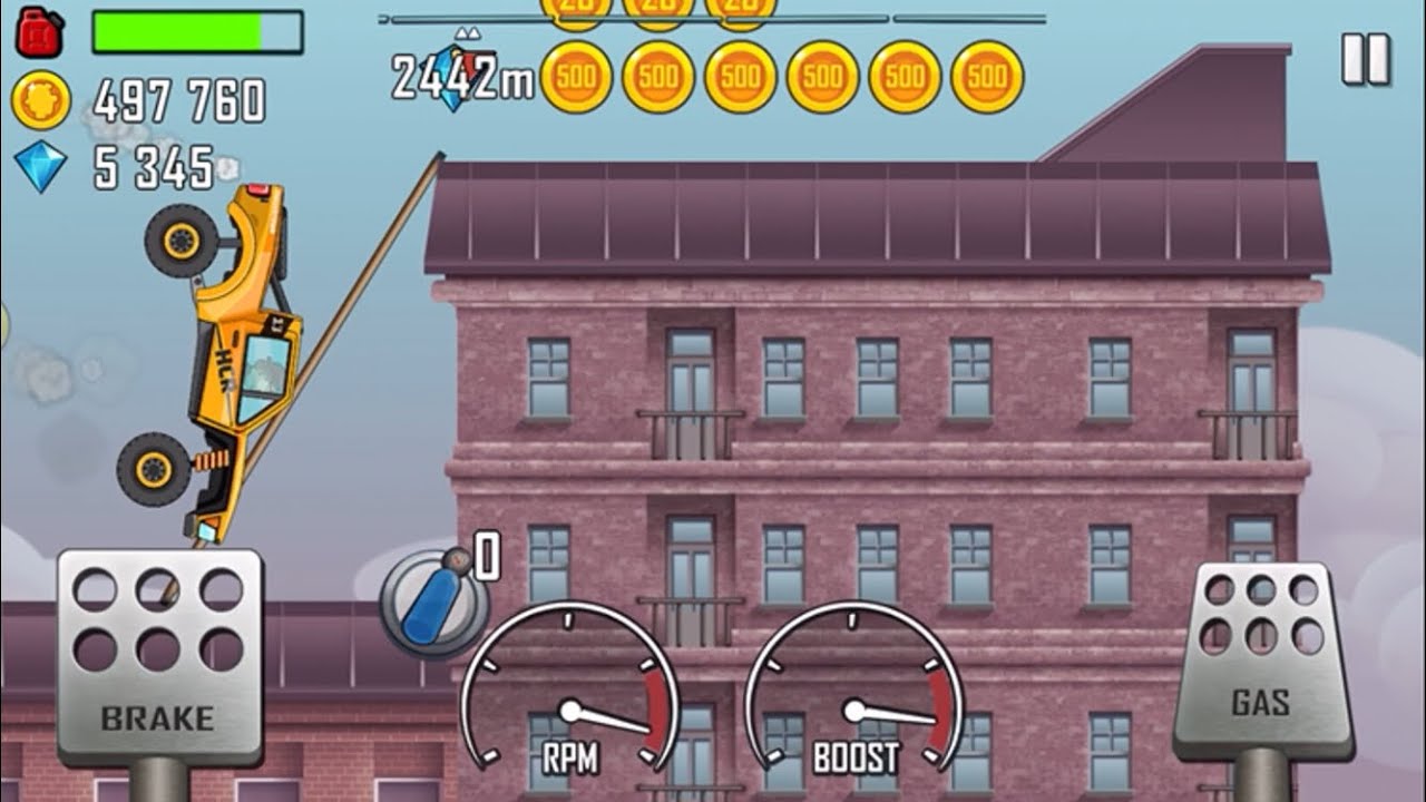Hill Climb Racing  | ROOFTOPS  | TROPHY TRUCK Gameplay