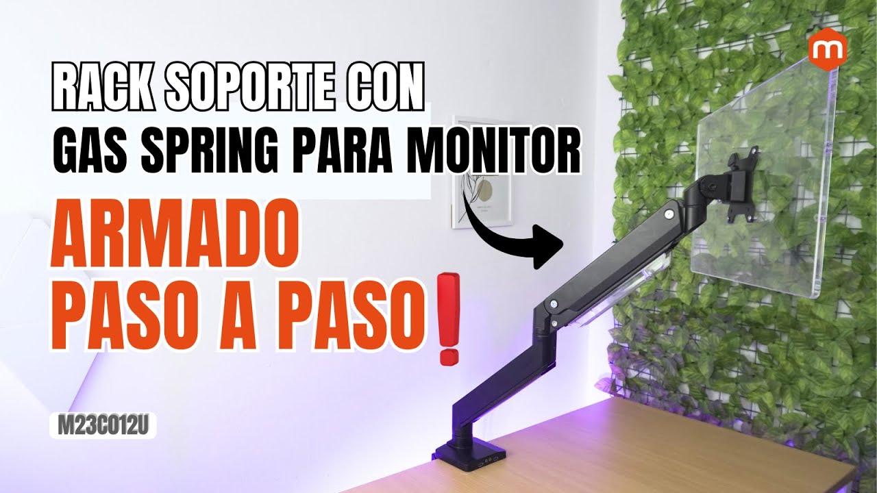 ARMADO PASO A PASO del Rack Soporte Gas Spring para Monitor | MONTECH.PE