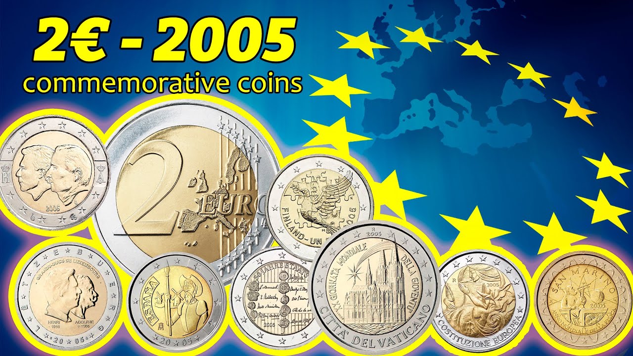 2 Euro 2005 - Commemorative coins - value, mintage, rare - coin overview (big video)