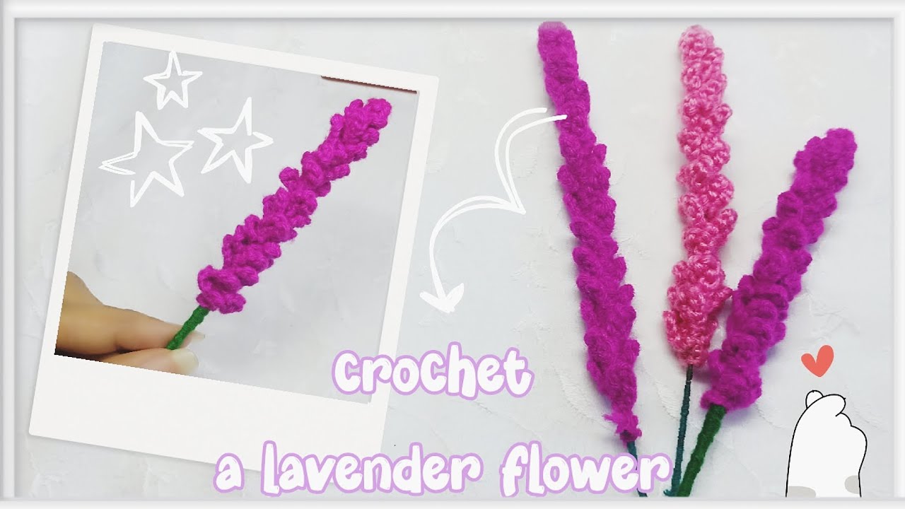 Easy Crochet Lavender Flower 🌸 | Step-by-Step Written Tutorial