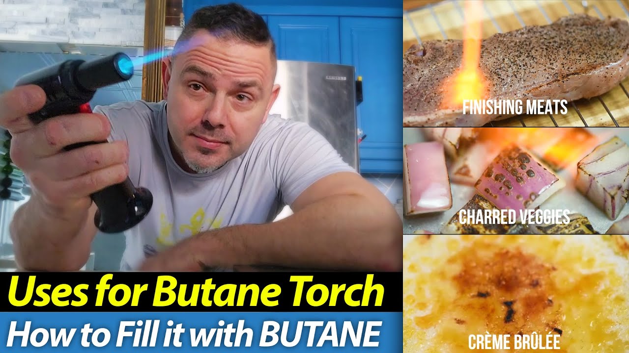 How To Refill Sondiko Butane Torch & Its Uses - Grill Veggies/Meat, Make Creme Brul&eacute;, Make Resin Art
