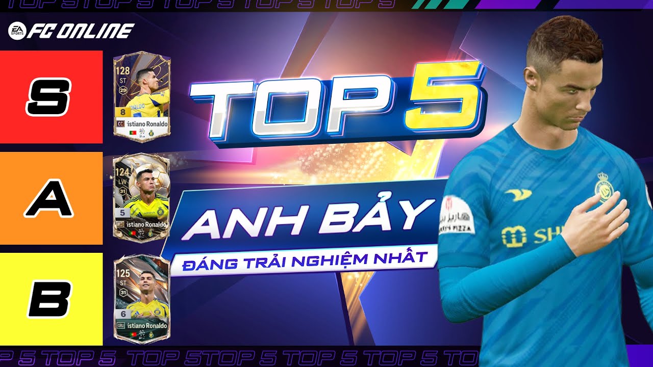 TOP 5 MÙA THẺ ĐÁNG TRẢI NGHIỆM NHẤT CỦA CRISTIANO RONALDO | FC Online