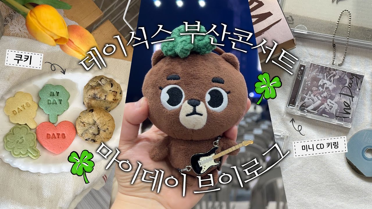 마이데이 브이로그🍀 데이식스가 콘서트 하는데 선물은 내가 줘💝부산 콘서트 당일치기 2025 FOREVER YOUNG in BUSAN EJ VLOG (티켓팅, 나눔 선물)