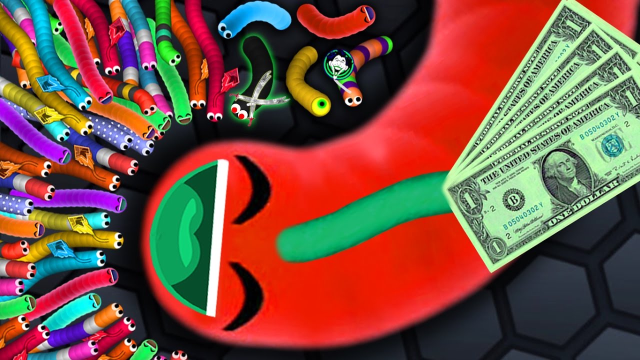 Slither.io - $1 SNAKE vs. $1.000.000 SNAKES! // Epic Slitherio Gameplay! (Slitherio Funny Moments)