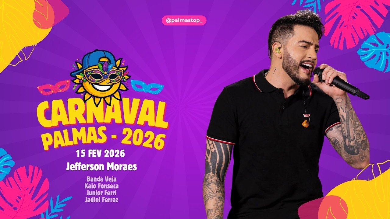 AO VIVO Carnaval em Palmas com Jefferson Moraes| CARNA PRAÇA | Praça do Girassóis