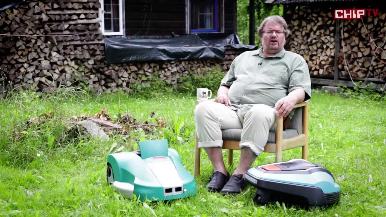 Mähroboter von Gardena und Bosch - Test Vergleich Bayrisch mit deutschem Untertitel | CHIP