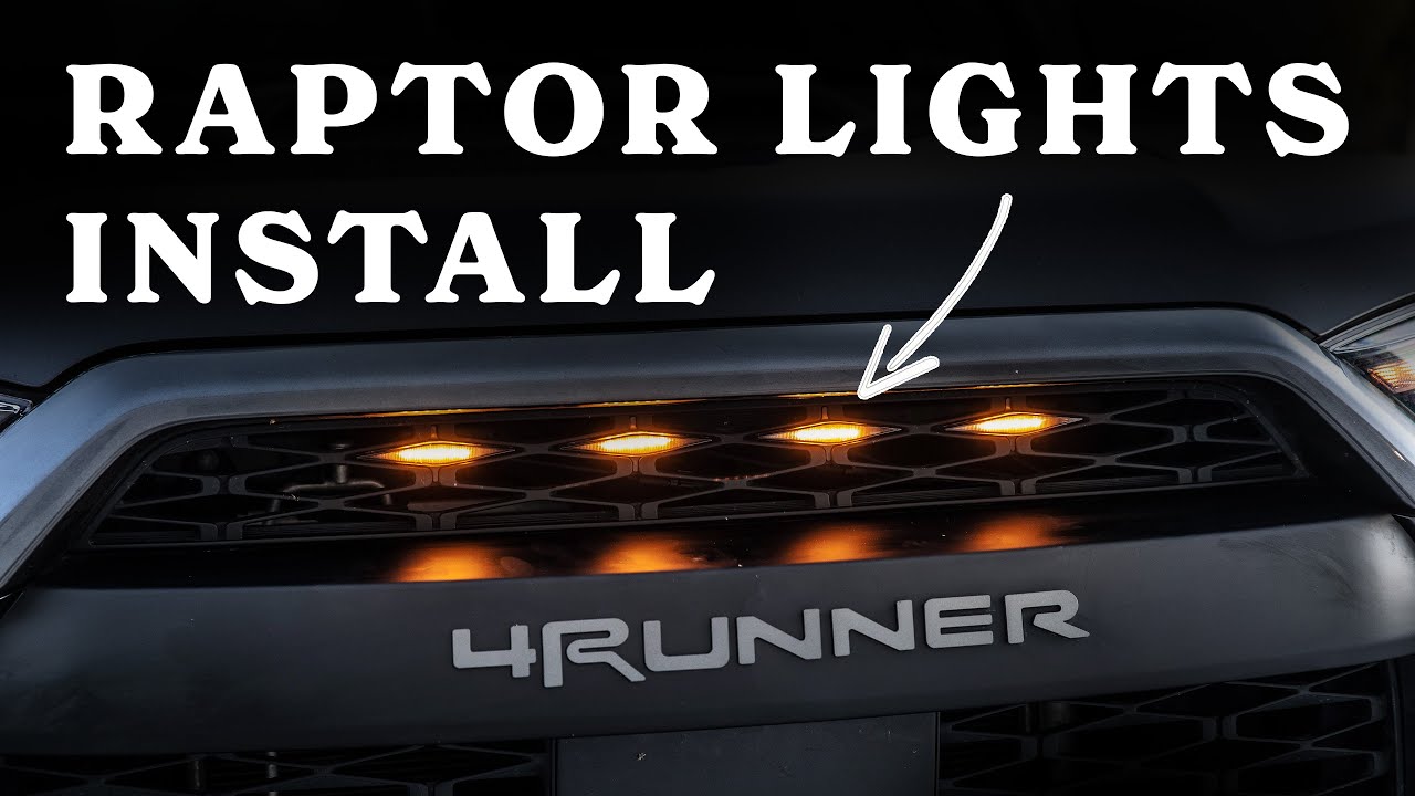 Установка фар 4Runner Raptor, 2022