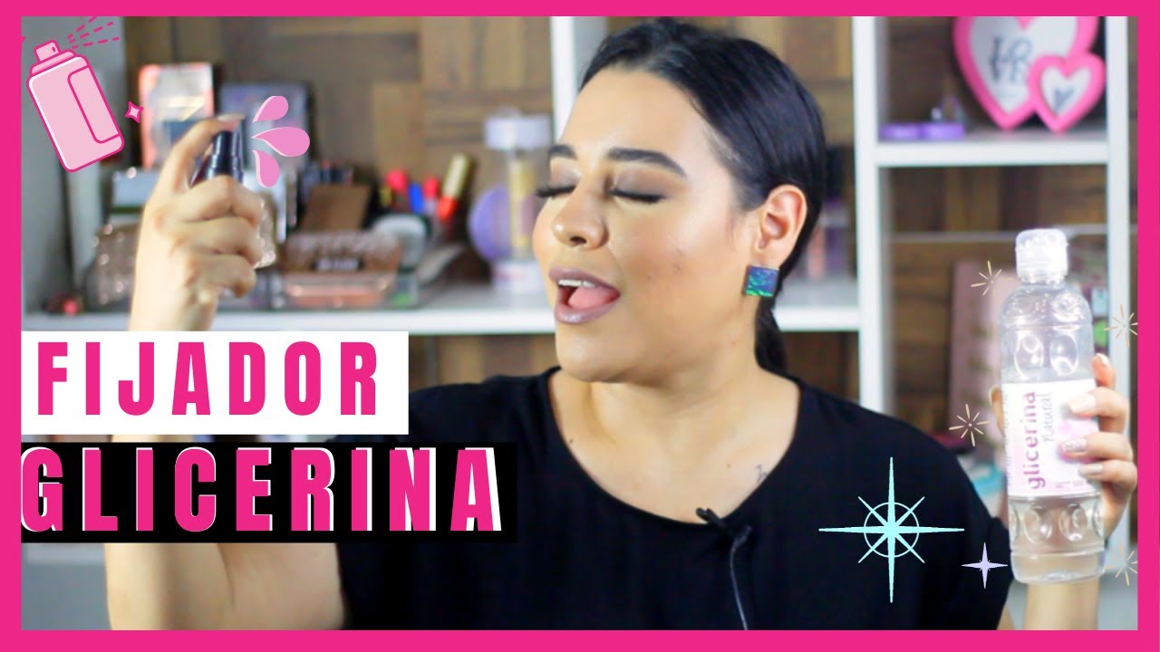 Como Hacer Un FIJADOR DE MAQUILLAJE Usando GLICERINA Y Agua de ROSAS 🌹🌹🌹