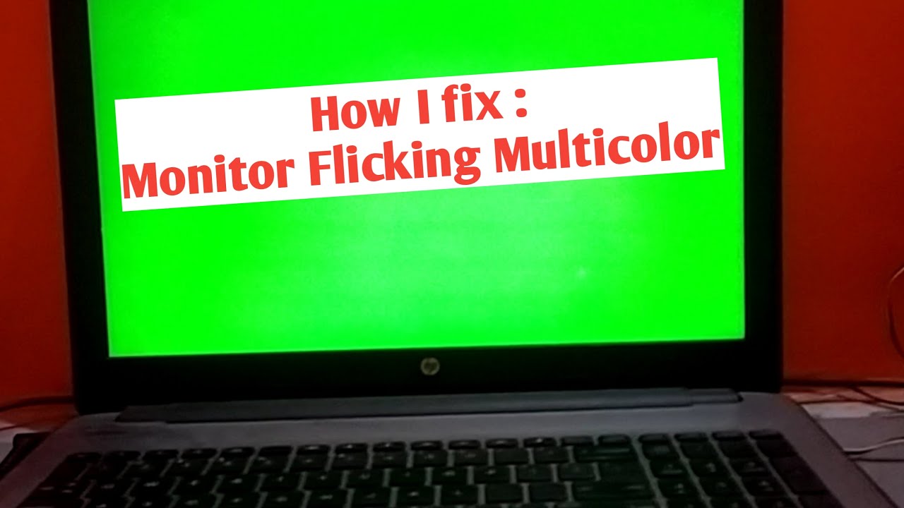 How to fix : laptop display Red/Green/Blue/ White/Black Screen problem