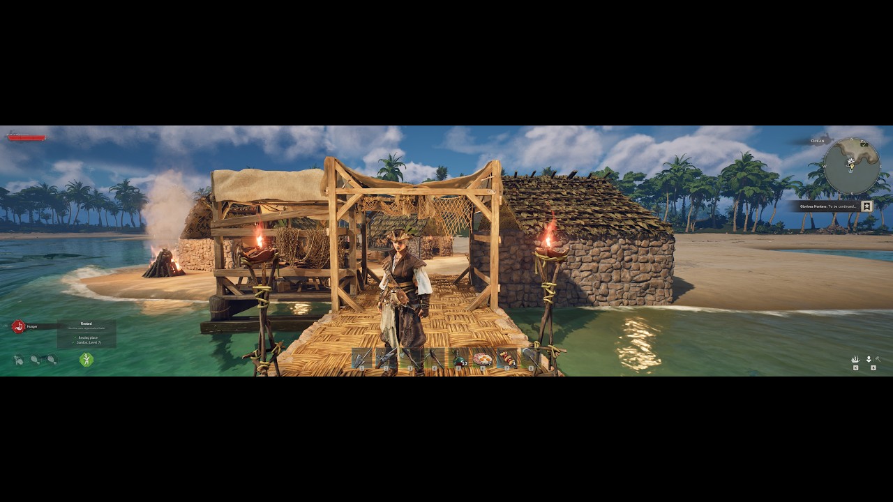 Windrose Demo game play. Pirate base building.