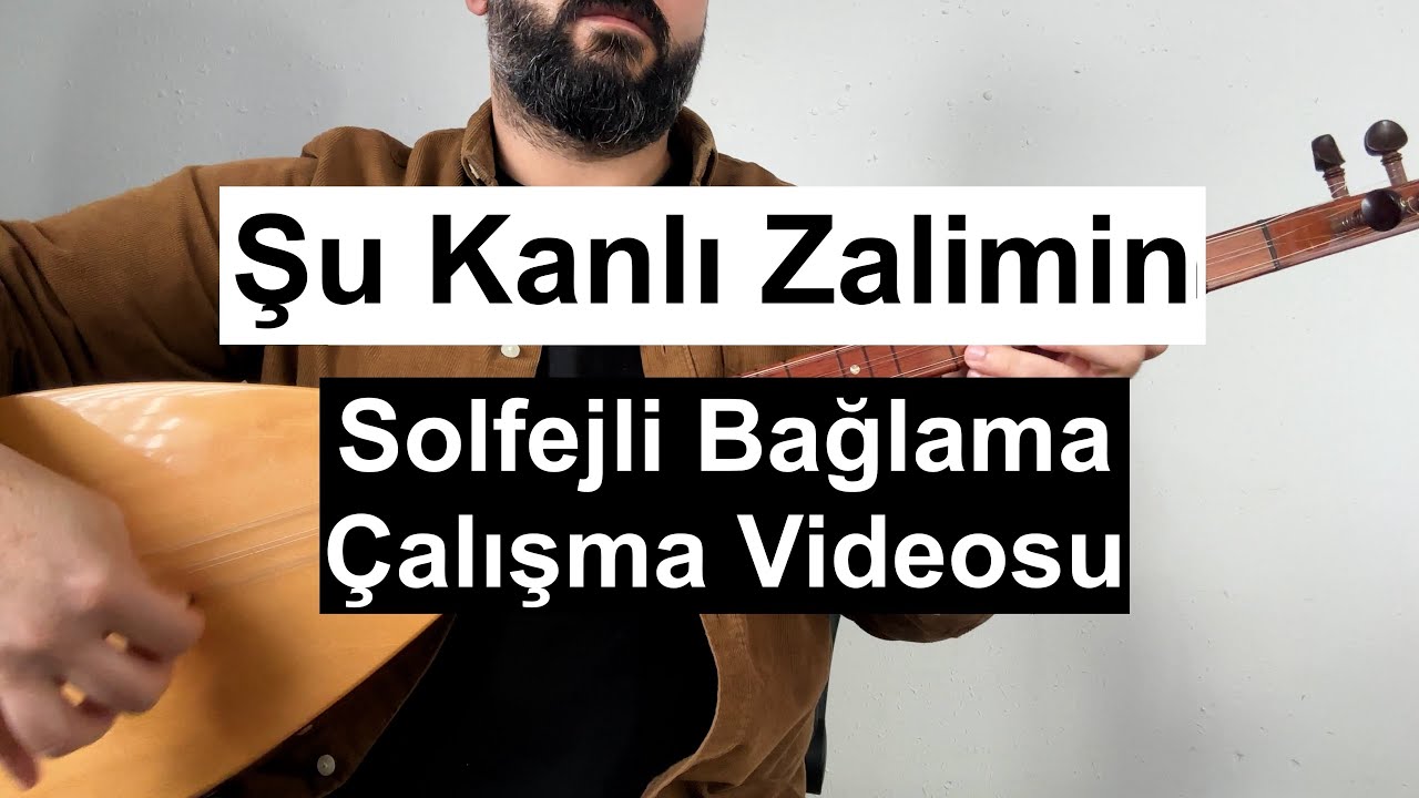 Şu Kanlı Zalimin Ettiği İşler | Solfejli Bağlama Çalışma Videosu | Başlangıç Seviye | Nota | DoReMi