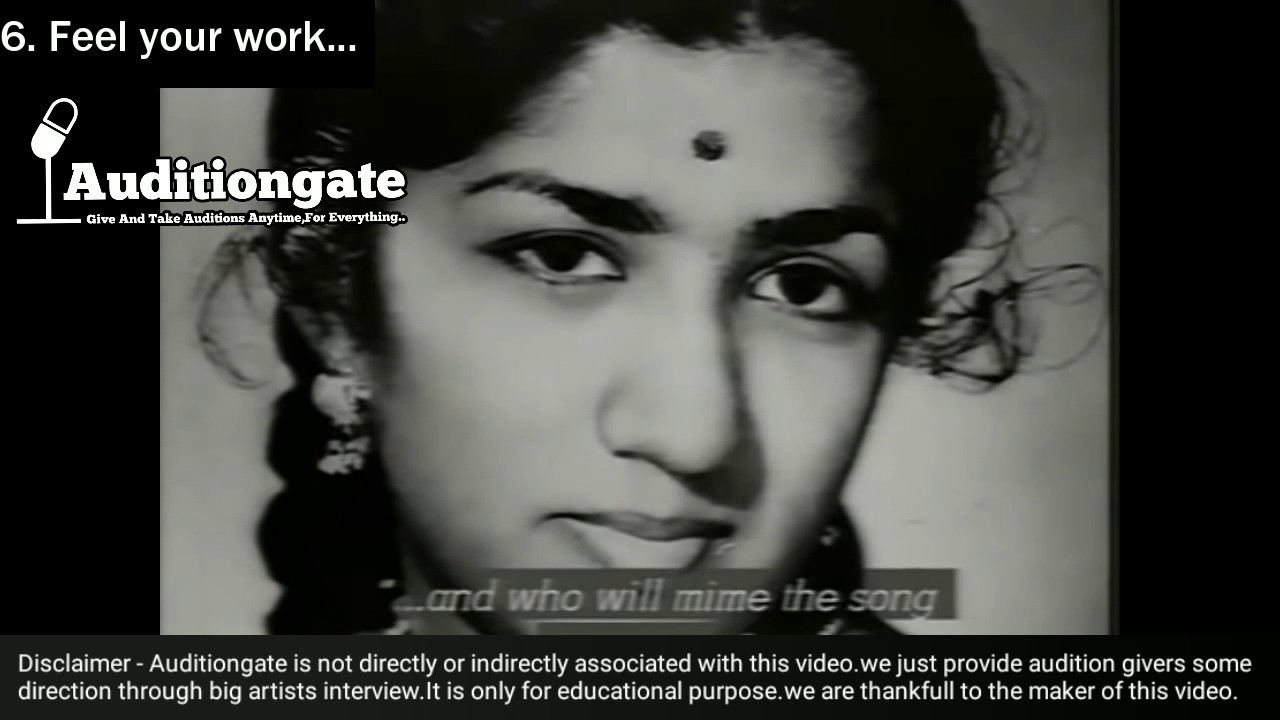lata mangeshkar singing tips | singing tips by lata mangeshkarmangeshkar | Auditiongate