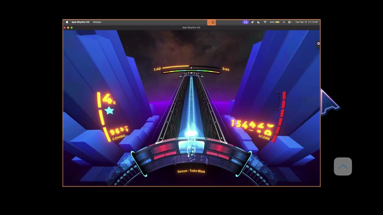 Spin Rhythm XD Ep. 1763: Taska Black - Forever. 338K score. Level 1663.