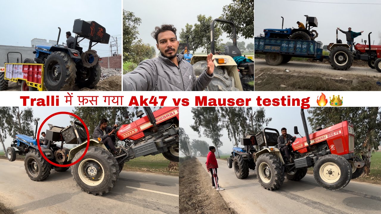 Swaraj 855 Mauser vs Ak47 tochan testing Going To Rohtak Tochan Turnamnet